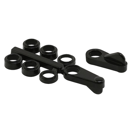 Universal Screen Clips Fits Flush To 7/16 In. Diecast Black Painted